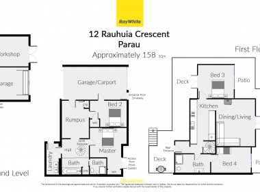 12 Rauhuia Crescent, Parau- Floor Plan