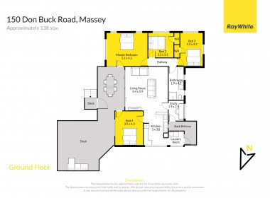 150 Don Buck Road, Massey - floorplan